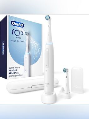 Oral‑B iO3 Electric Toothbrush, White (NEW)